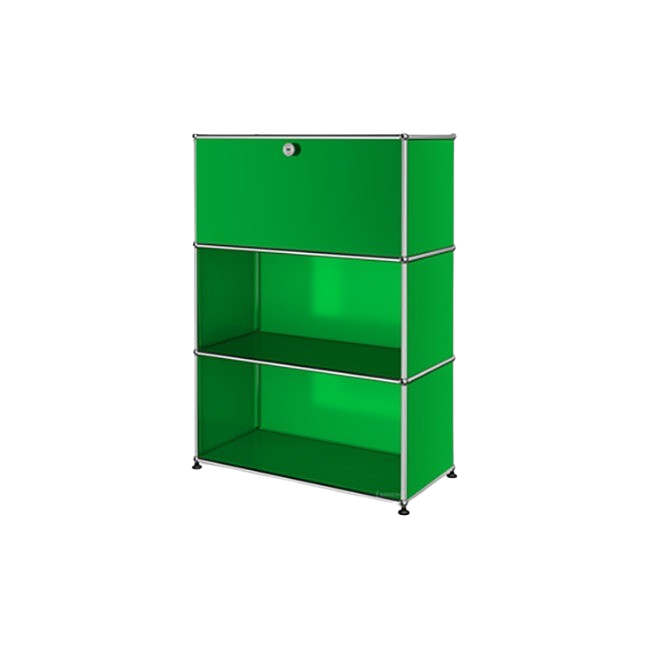 1x3 Modular Metal Highboard with 1 top door [W750XD350XH(350+350+350)] by Usm #USM Green