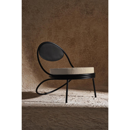 Copacabana Outdoor Chair Matt Black/ Leslie Stripe 020