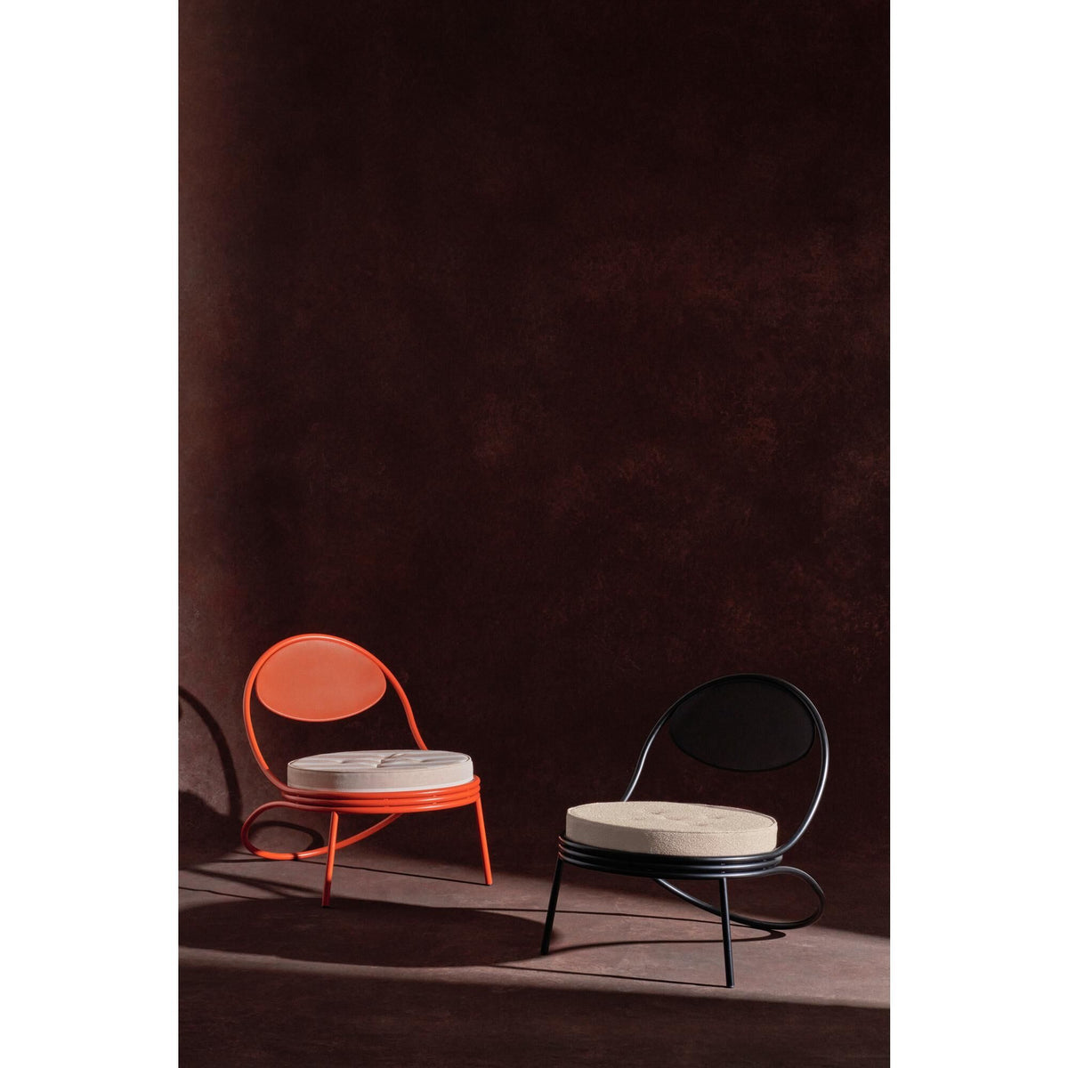 Copacabana Outdoor Chair Matt Black/ Leslie Stripe 020