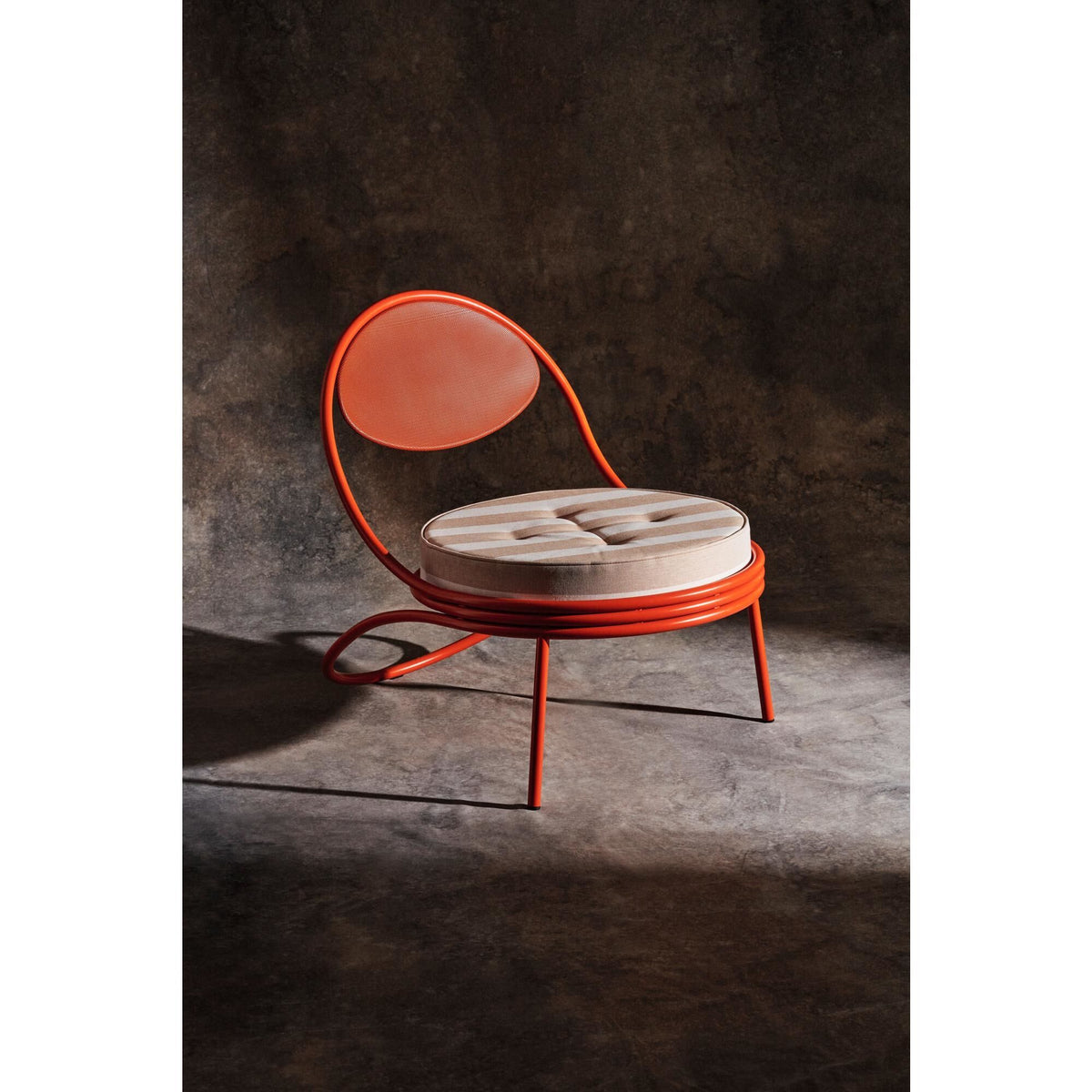 Copacabana Outdoor Chair Orange/ Leslie Stripe 040