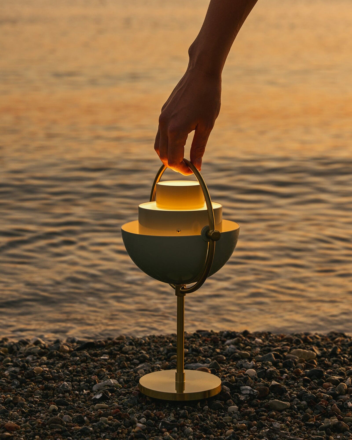 Multi-Lite Portable Lamp Pastel Grey