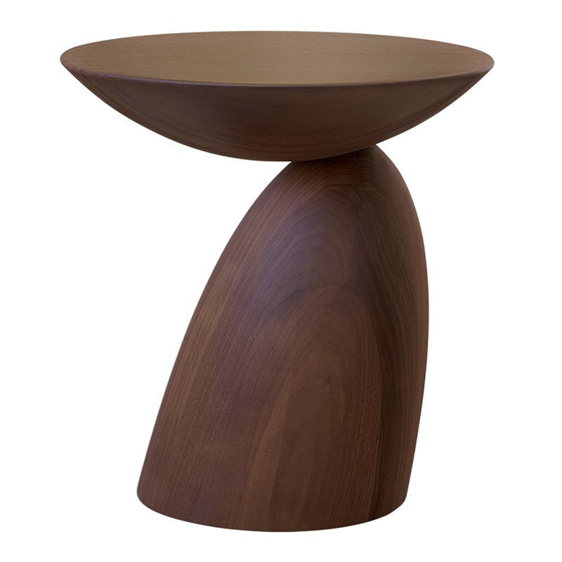 Wooden Parabel table by Eero Aarnio Originals #small, walnut #