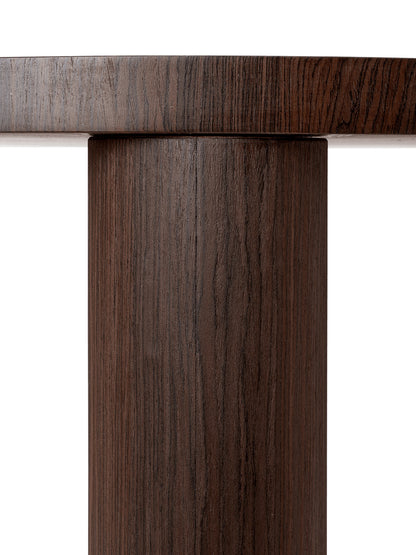 Post coffee table, S, smoked oak, star