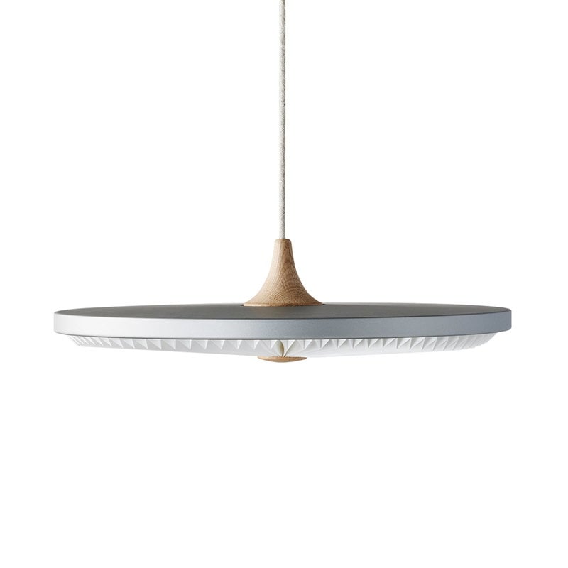 Soleil pendant by Le Klint #35 cm, plastic, silver cloud #