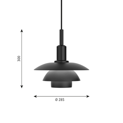 Ph 3/3 Pendant Lamp by Louis Poulsen #Metal black
