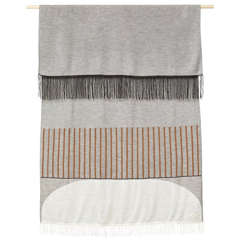 Aymara plaid by Form & Refine #190 x 130 cm, pattern Grey #