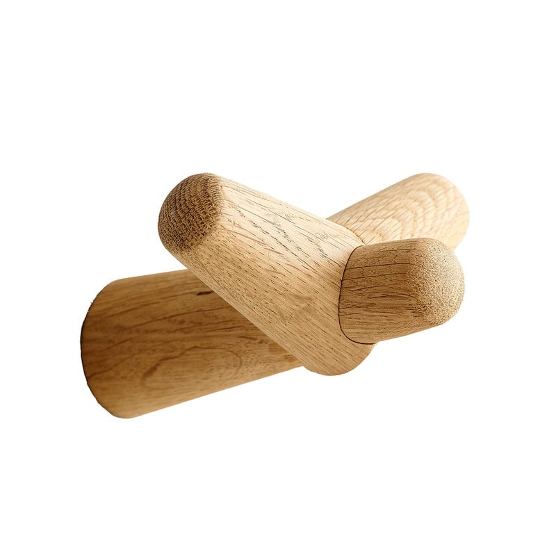 Tail Wing hook by Woud #small, oak #