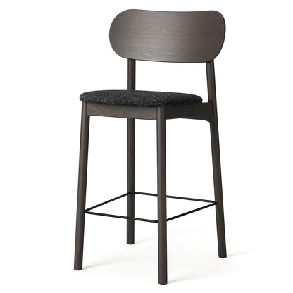 Decotique Elephant Bar Stool Dark Oak/Anthracite Bouclé