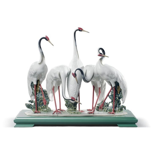 Flock of Cranes Sculpture by Lladró