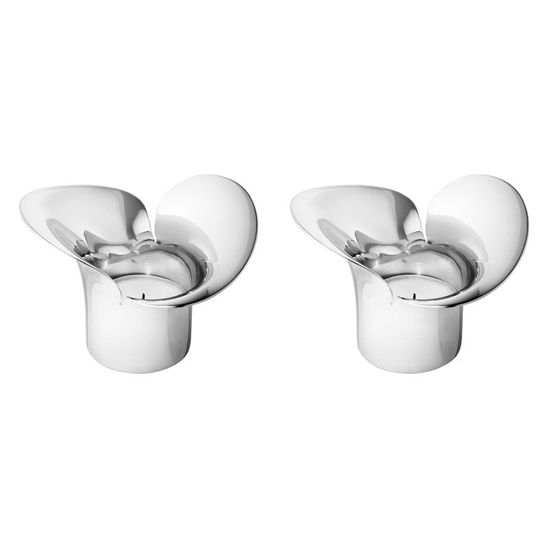 Bloom Botanica tealight candleholders by Georg Jensen #2 pcs #