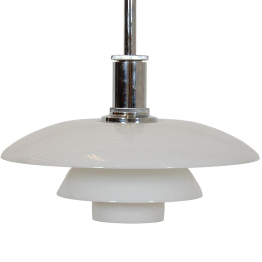 4½/4 Pendant in White Opal Glass by Poul Henningsen, 1990s