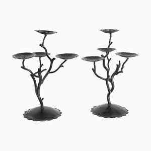 4-Branch Candelabras, 1980s, Set of 2-WFS-744827