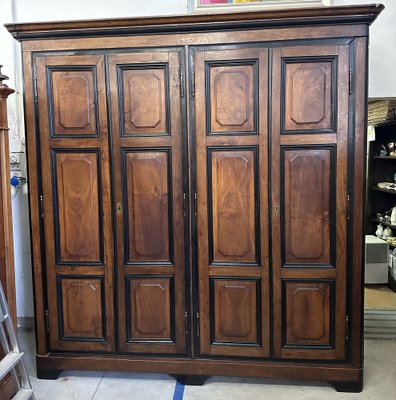 4-Door Wardrobe in Walnut, 1700s-BNU-1789679