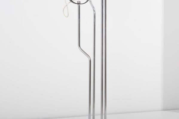 4-Head Chrome and Black Floor Lamp from Reggiani, Italy, 1970s-SFD-686695