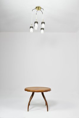 4-Light Glass Pendant Lamp from Stilnovo, 1950s-GXL-1718899