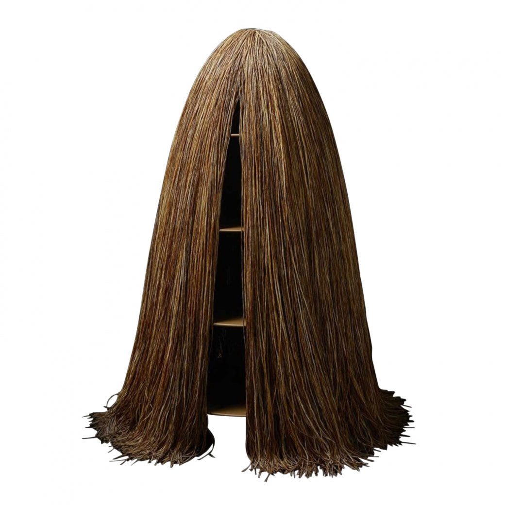 Cabana - Freestanding Raffia Bookcase by Edra