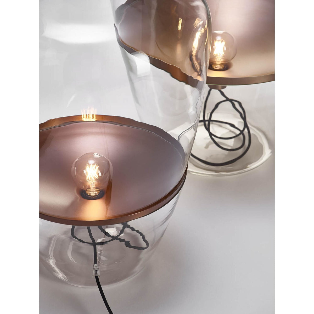 Balloons Large Floor Lamp Clear Glass/
