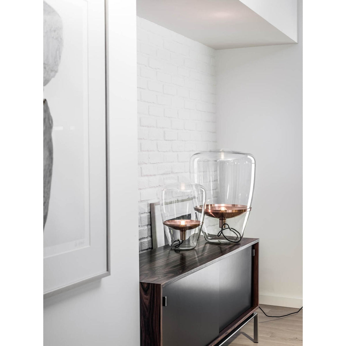 Balloons Large Floor Lamp Clear Glass/