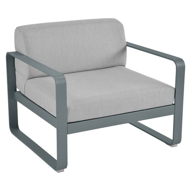 Bellevie armchair by Fermob #storm grey - flannel grey #