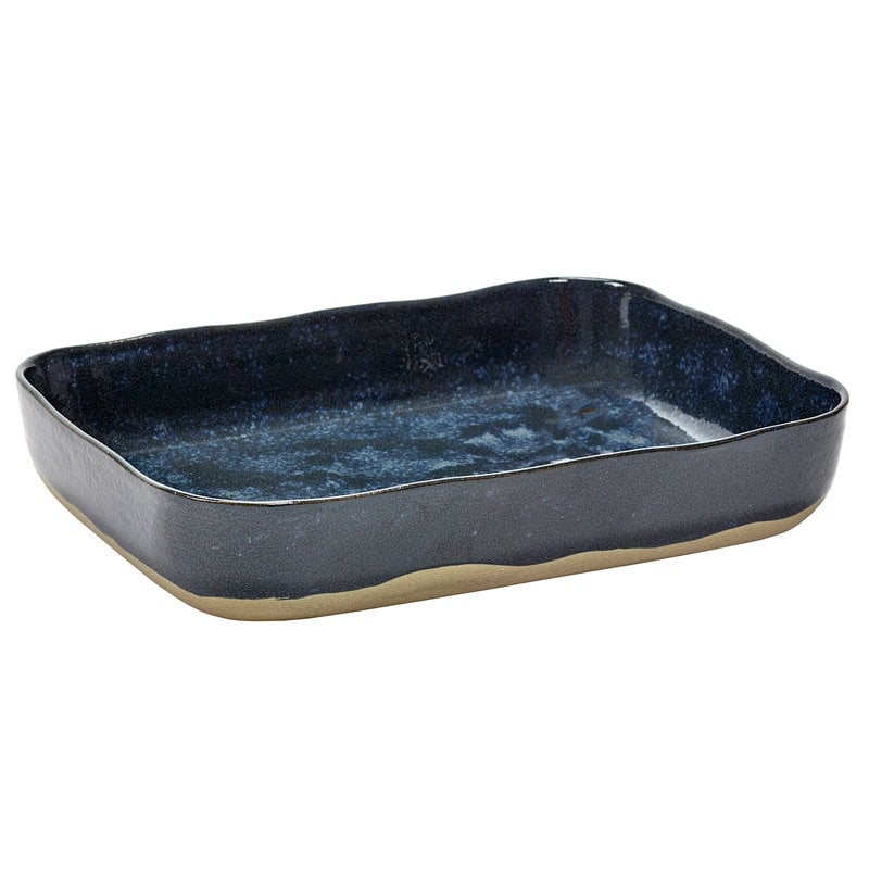 Merci No 10 oven dish by Serax #blue/grey #