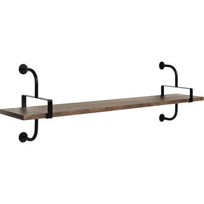Démon Shelf L155 cm 1 Shelf Black Ash
