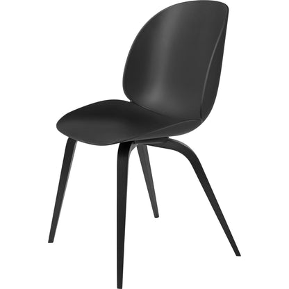 Beetle Dining Chair Wooden Base Black Stained Beech Semi- Mat/ Sweet Pink