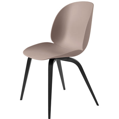 Beetle Dining Chair Wooden Base Black Stained Beech Semi- Mat