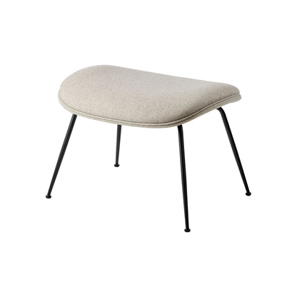 Beetle Ottoman Around Bouclé 004 With Legs In Semi Matt Brass
