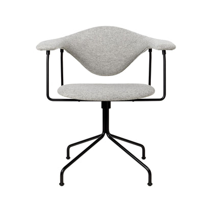 Masculo Office Chair Upholstered In Eero Special FR 106 With Base In Black Semi Matt