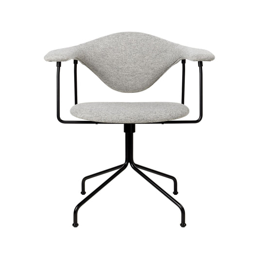 Masculo Office Chair Upholstered In Hallingdal 65 116 With Base In Black Semi Matt