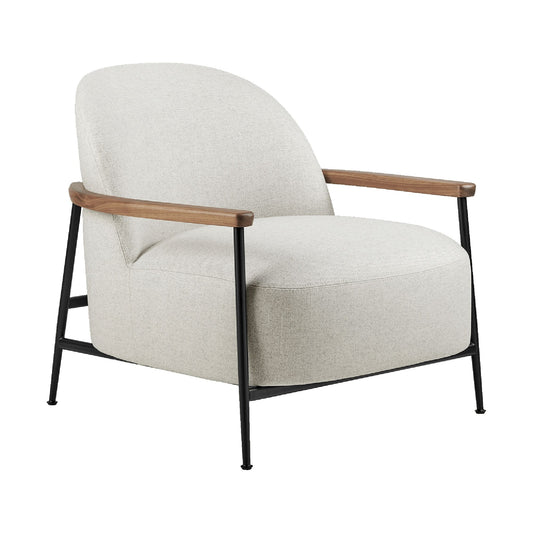 Senjour Armchair With Armrests Flair Special 201 With Legs In Matt Black