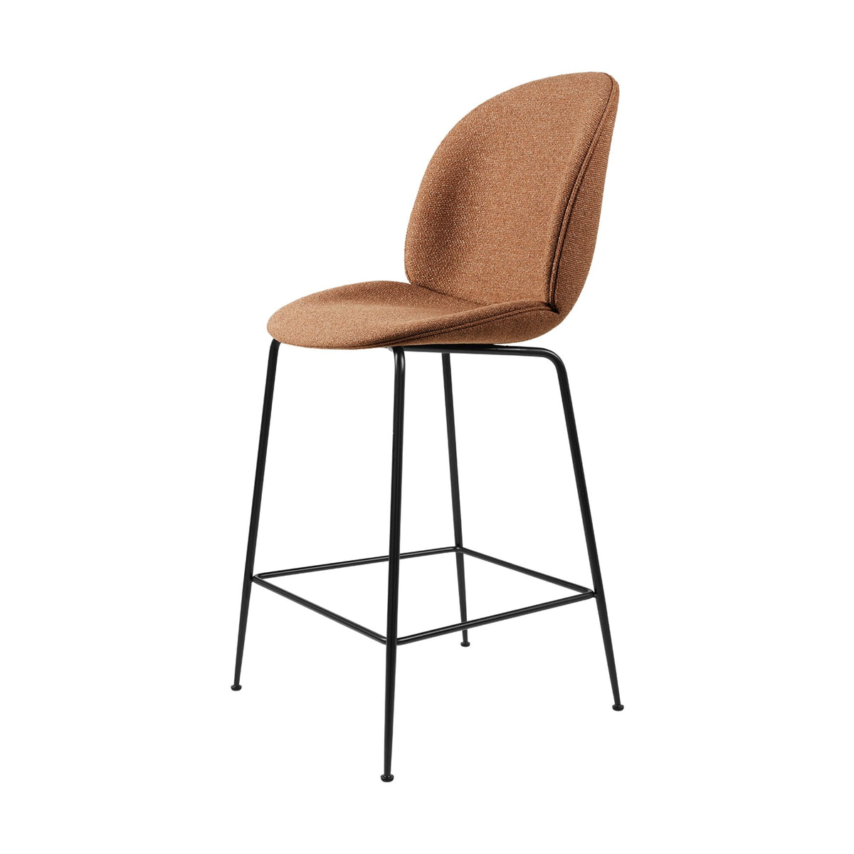 Beetle Bar Stool H65 Upholstered in Around Bouclé 032