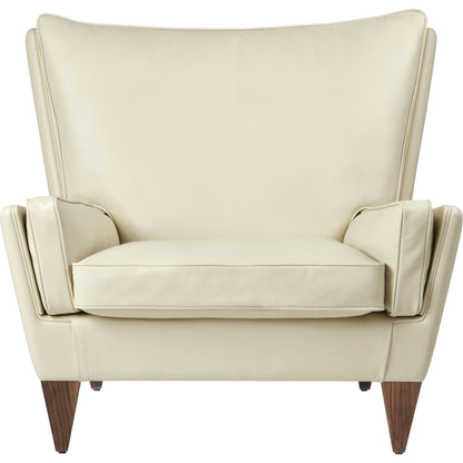 V11 Armchair American Walnut/ Cream Leather