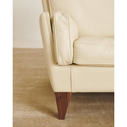 V11 Armchair American Walnut/ Cream Leather