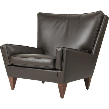 V11 Armchair American Walnut/ Coffee Leather