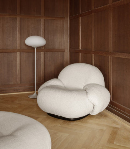 Pacha Armchair w. Armrests and Swivel Harp 24/Black