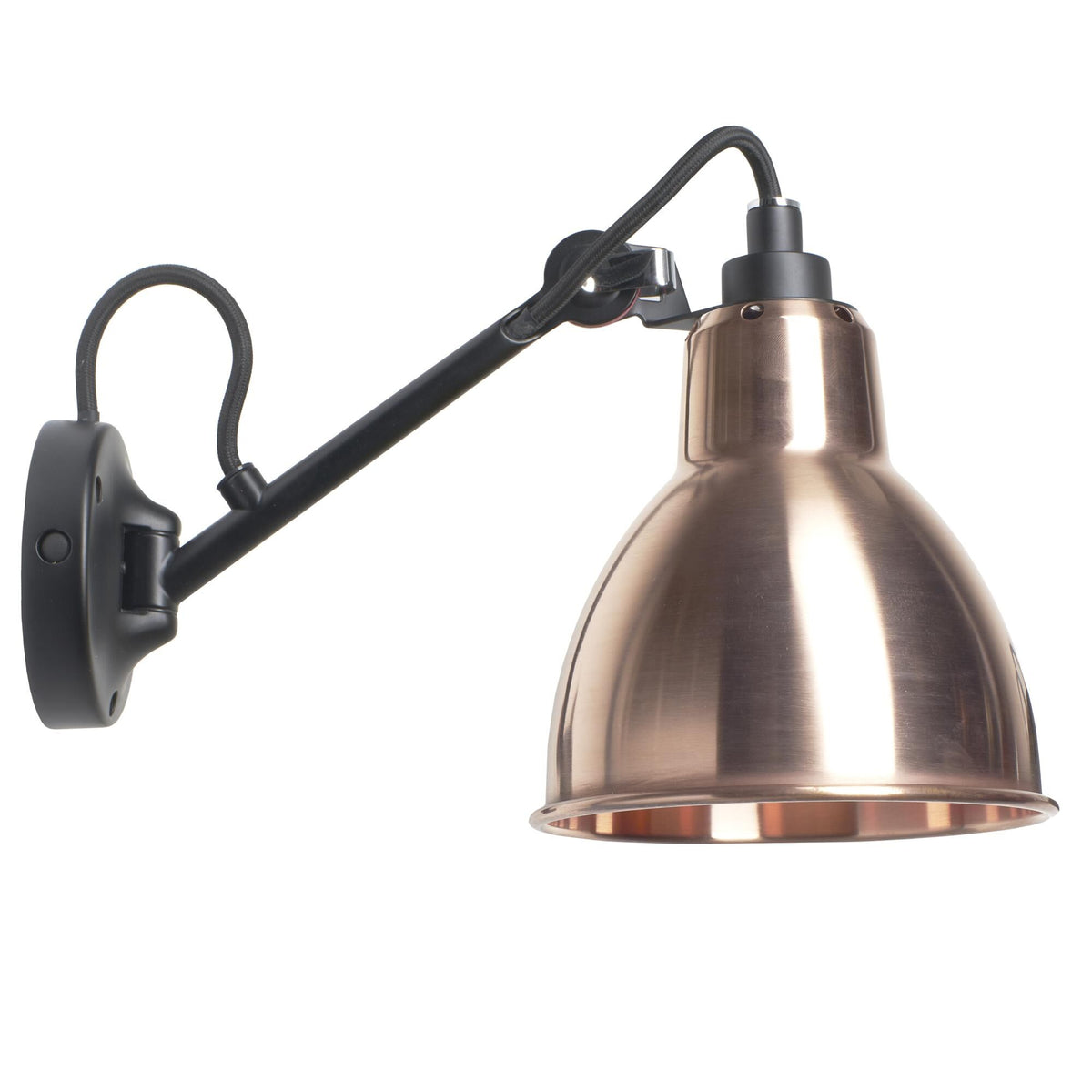 N104 Wall Lamp Black/ Raw Copper – DCWéditions