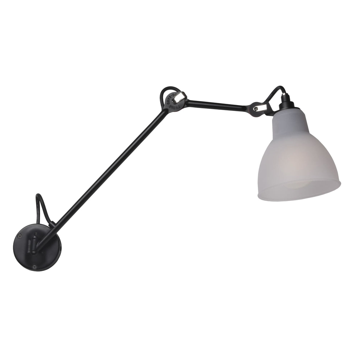 N122 Bathroom Wall Lamp Black/ Polycarbonate – DCWéditions