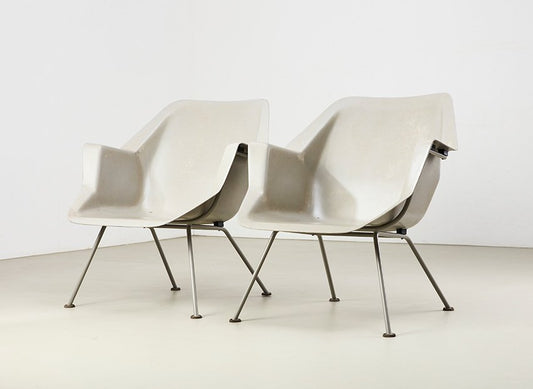 416 Chairs by Wim Rietveld & Andre Cordemeyer for Gispen, 1957, Set of 2