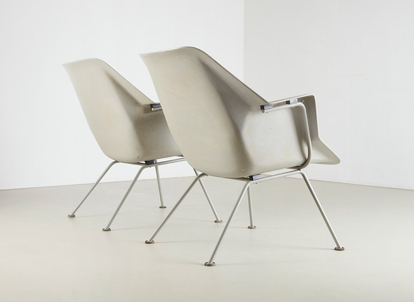 416 Chairs by Wim Rietveld & Andre Cordemeyer for Gispen, 1957, Set of 2