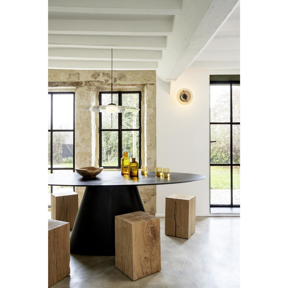 DCW Delumina Wall Lamp Black Ø25