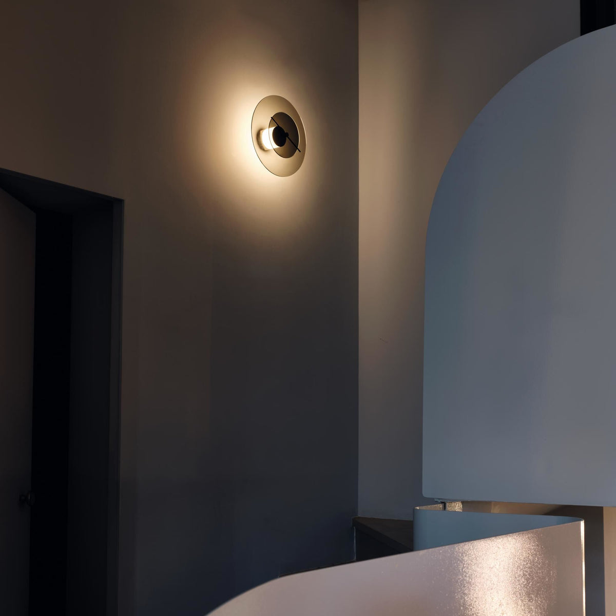 DCW Delumina Wall Lamp Black Ø25