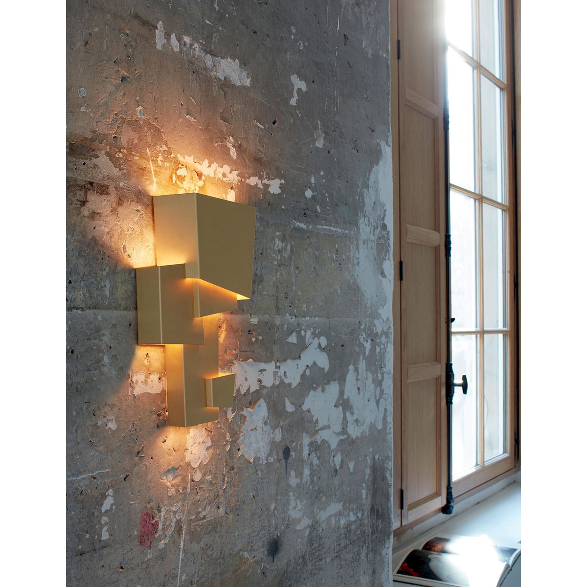 DCWéditions Map 1 L Wall Lamp Gold