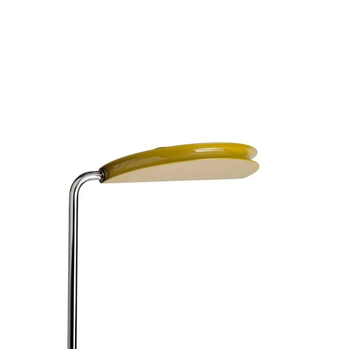 DCWéditions Mezzaluna Floor Lamp Chrome/ Yellow