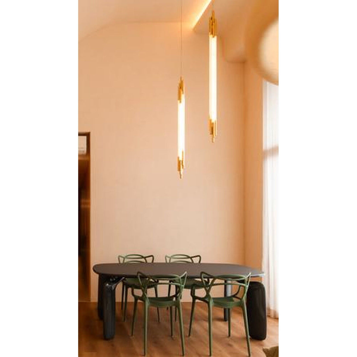 DCWéditions ORG Vertical Pendant 2000 Brass/Opal