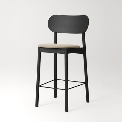 Decotique Elephant Bar Stool Black/Beige Velvet