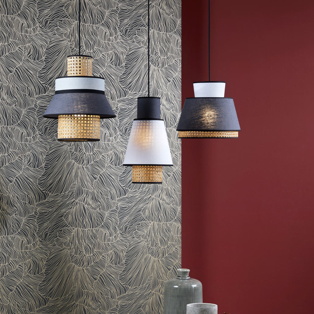 Pendant Lamp Singapour Xm by Market Set #Anthracite/White