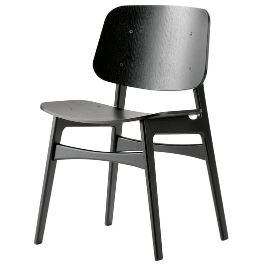 Søborg chair 3050 by Fredericia #wood base, black oak #