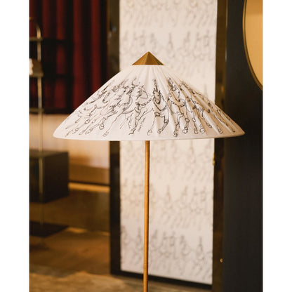 Tynell Collection 9602 Garro Éditions Floor Lamp Brass/Harigey Circus Horses