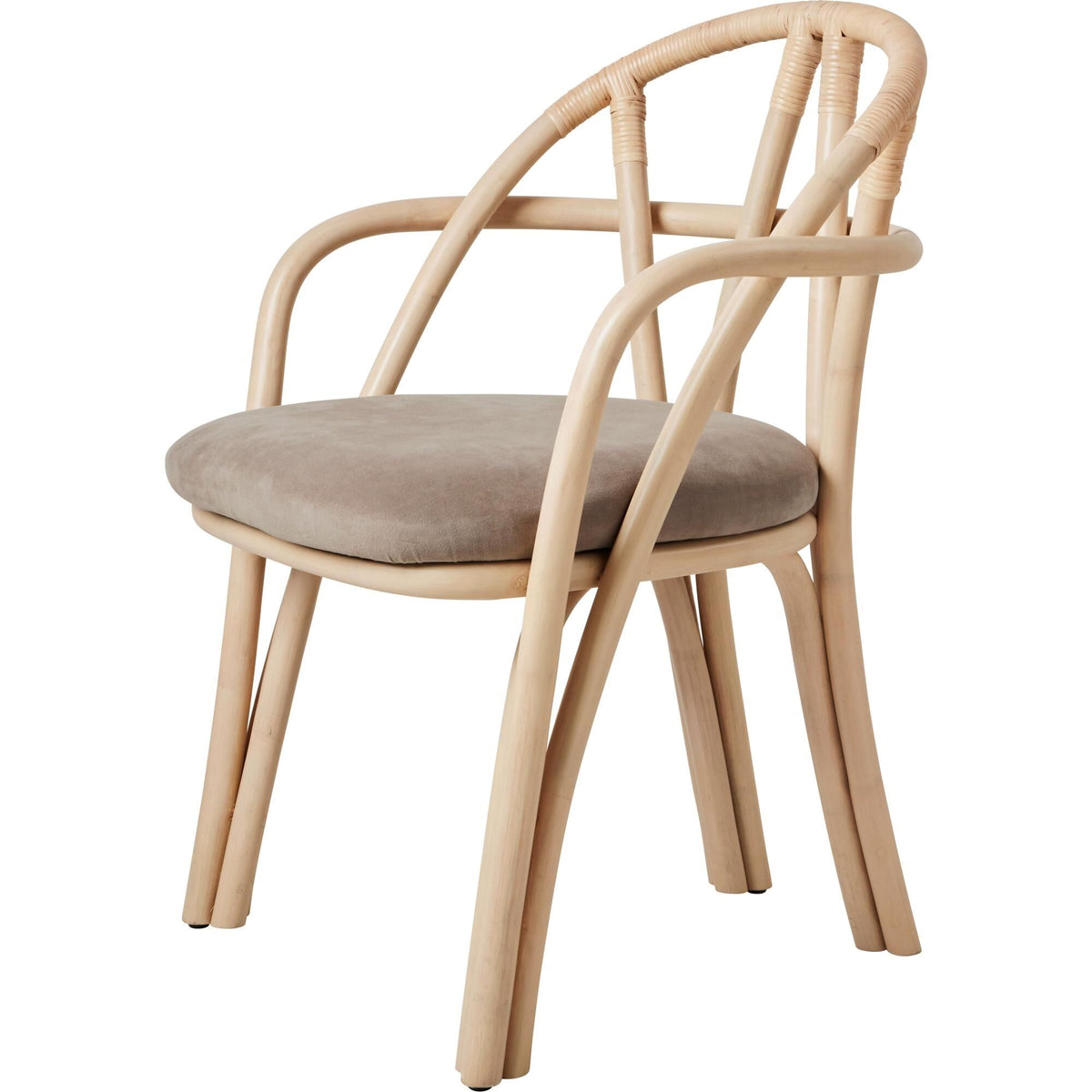 Bistra Dining Chair With Armrests Ebony Painted Rattan/Reales Limonta 003